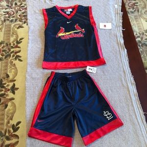 NWT Nike St. Louis Cardinals Jersey Short Set Lot